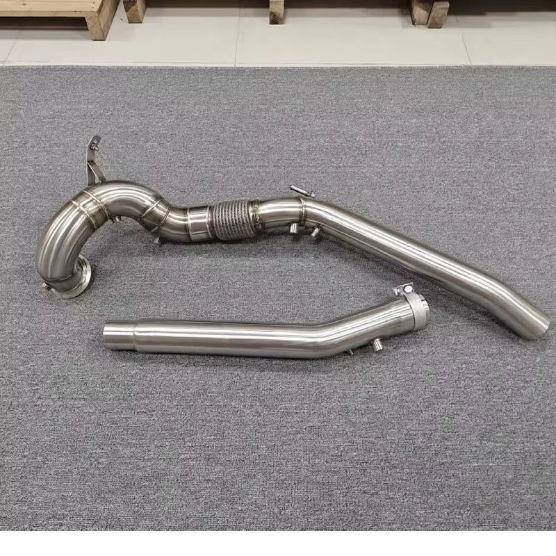VW Golf R MK 8, GPF Model, De-Cat Downpipe