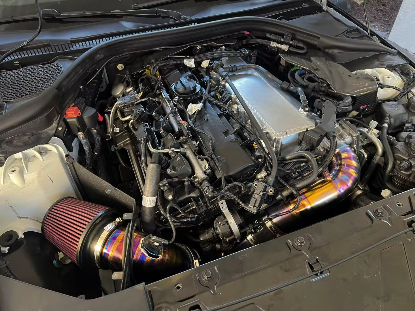 BMW Titanium Induction Kit, B58 Gen 2, G42 M240i, G20/G21 M340i, G22/G23/G26 M440i High Flow Design